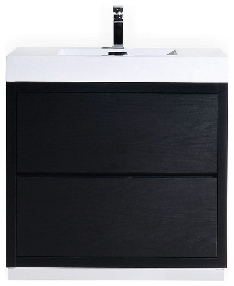 Bliss 40" Free Standing Bathroom Vanity, Black