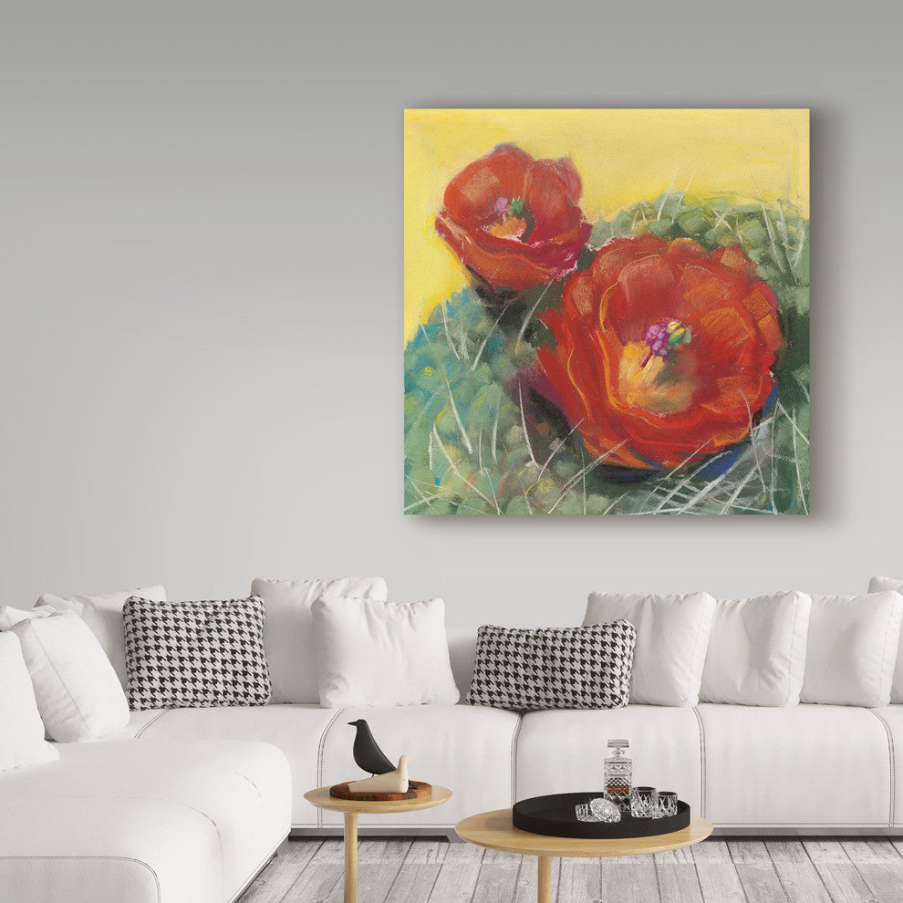 Carol Rowan 'Blooming Succulent I' Canvas Art