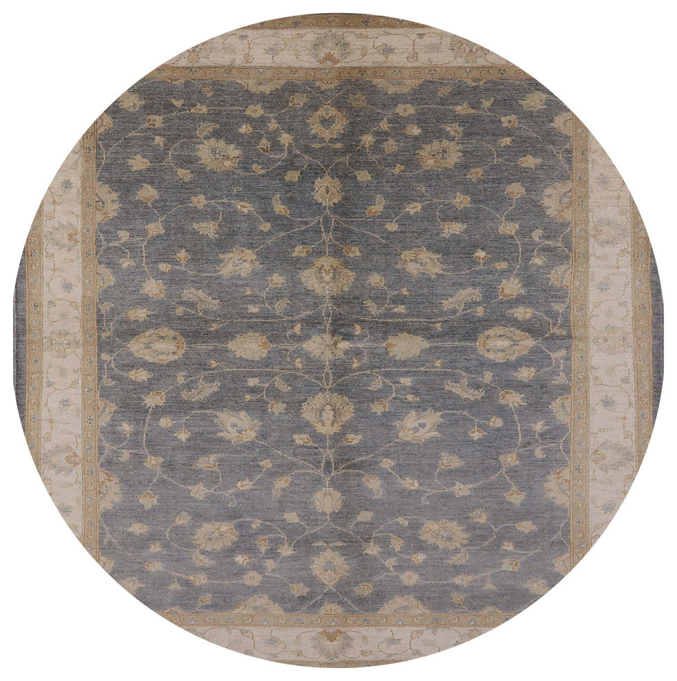 Ahgly Company Indoor Round Mid-Century Modern Area Rugs, 6' Round