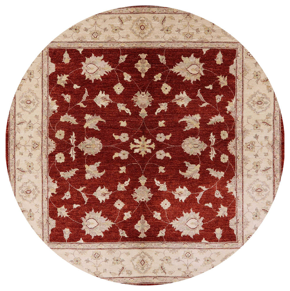 Ahgly Company Indoor Round Mid-Century Modern Area Rugs, 3' Round