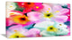 Colorful Watercolor Floral Pattern, Extra Large Floral Wall Art, 32"x16"