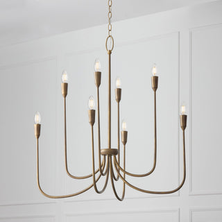 Capital Lighting 456881 Marley 8 Light 33"W Candle Style - Mystic Bronze