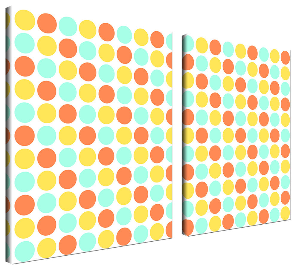 Geometric Study XXI Canvas Wall Art 2-Piece Set, 60"x40"