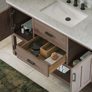 The Betsy Bathroom Vanity, Brown, 54", Single Sink, Freestanding