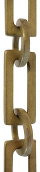 RCH Hardware Brass Rectangle Chandelier Chain, Various Finishes, Antique Brass,
