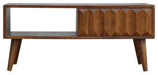 Chestnut Prism Sliding Media Unit
