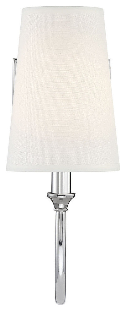 Cameron 1-Light Sconce, Polished Nickel