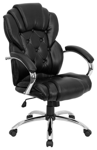 Black High Back Leather Chair