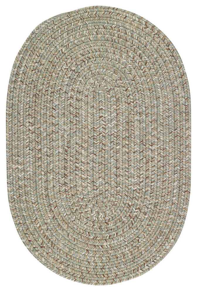 Capel Sea Pottery Carribbean 0110_450 Braided Rugs - 8'' X 11'' Oval