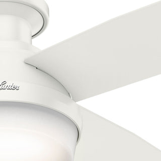 Hunter Fan Company 52" Dempsey LP Fresh White Ceiling Fan With Light and Remote
