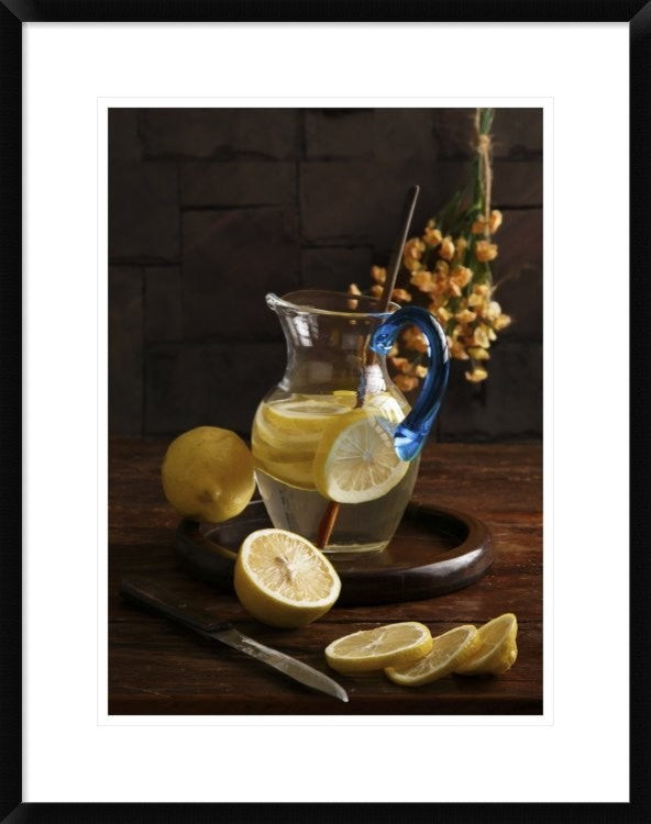 "Life And Lemons" Framed Digital Print by Luiz Laercio, 23"x30"