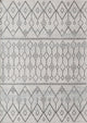 Cove Linen White Moroccan Tribal White Area Rug, 2'6" X 4'