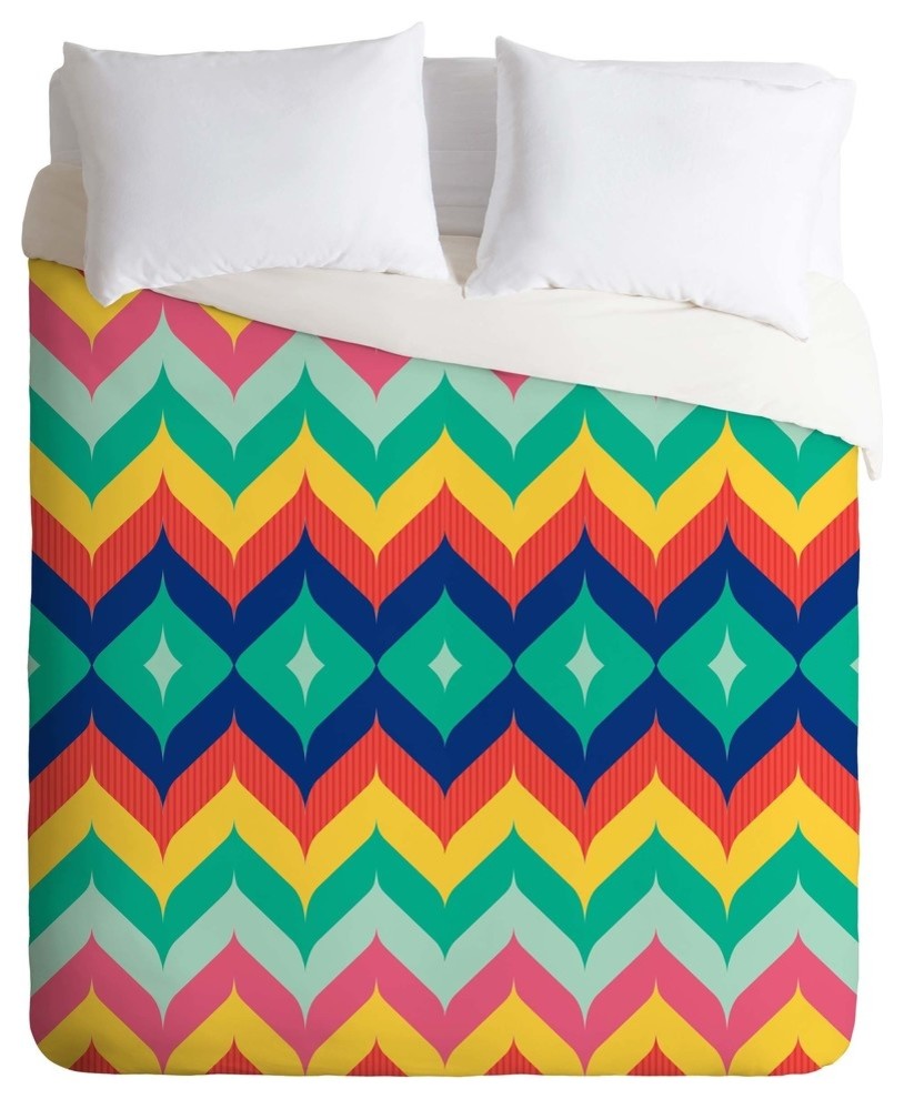 Deny Designs Juliana Curi Chevron 5 Duvet Cover - Lightweight