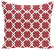 Link Lock Geometric Print Outdoor Pillow, Brick, 20"x20"