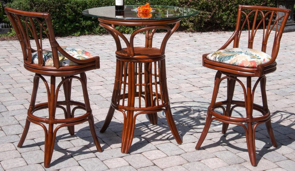 Cuba 30" Swivel Armless Barstool In Sienna With Dum Dum Natural