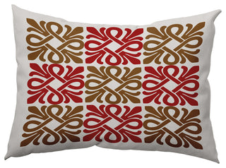 14" x 20" Tiki Square Decorative Indoor Pillow, Red
