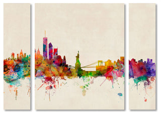 Michael Tompsett 'New York New York' Multi Panel Art Set, 32"x24"