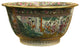 Vintage Chinese Famille Rose People House Graphic Porcelain Bowl Pot Hws4342