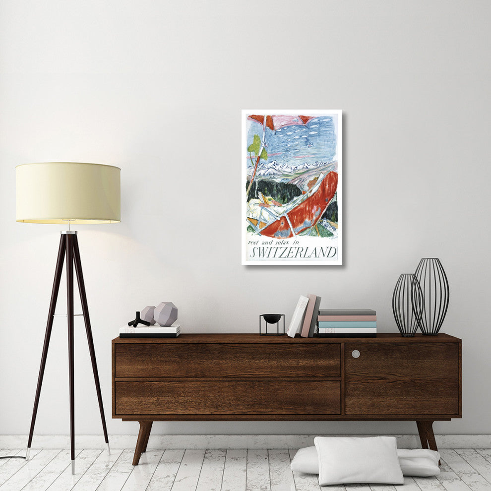 "Switzerland" Digital Paper Print by Alois Carigiet, 25"x38"