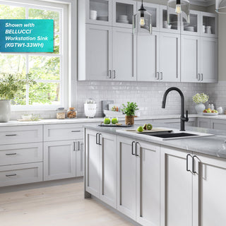 Oletto Pull-Down 1-Hole Kitchen Faucet, Matte Black, Model Kpf-2820mb