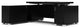 Ford Executive Modern Adjustable Height Desk with Return - Black Oak, Left Return