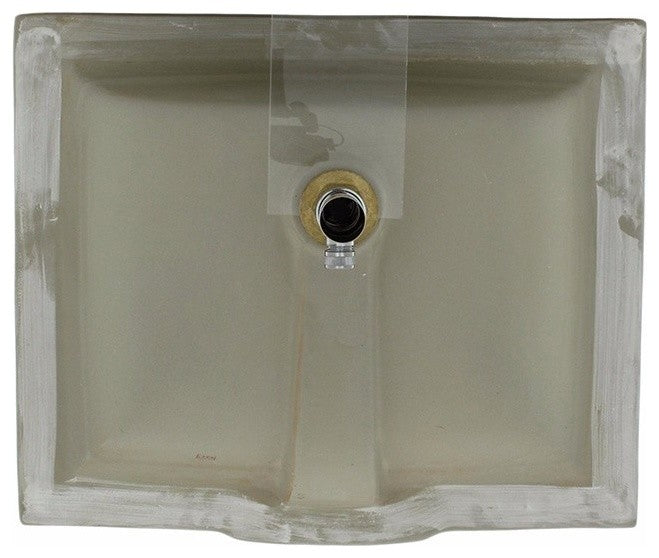 Rectangular Porcelain Sink, Bisque
