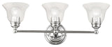 Moreland 3 Light Polished Chrome Vanity Sconce