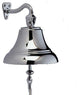 Solid Brass Authentic Ship''s Bell for Interior or Exterior Use, Chrome