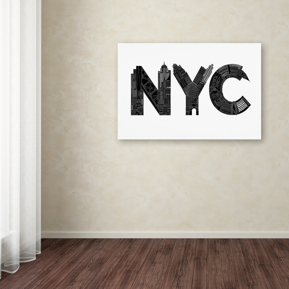 Robert Farkas 'NYC' Canvas Art, 19x12