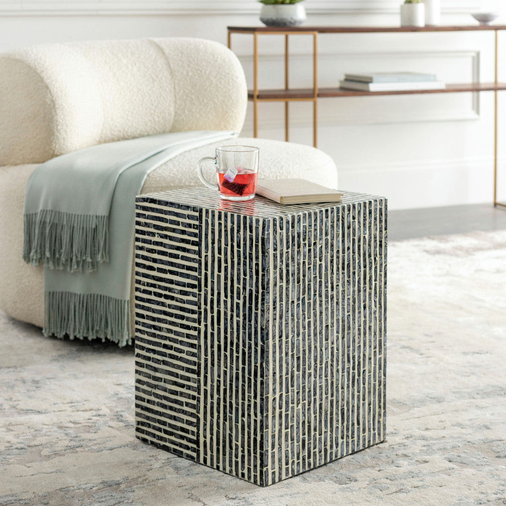 Surya Lharysa Lyh-001 End Table 19"Hx19"Wx19"D