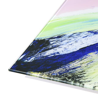 "Rock Star " Frameless Free Floating Tempered Glass Panel Graphic Wall Art Set