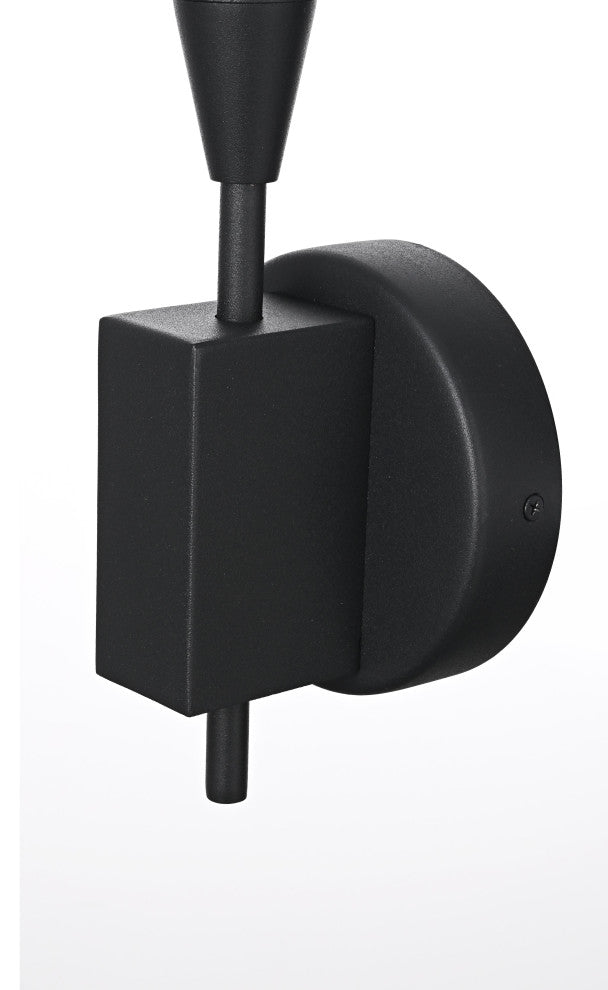 Home Living 5" Outdoor Wall Sconce, Black