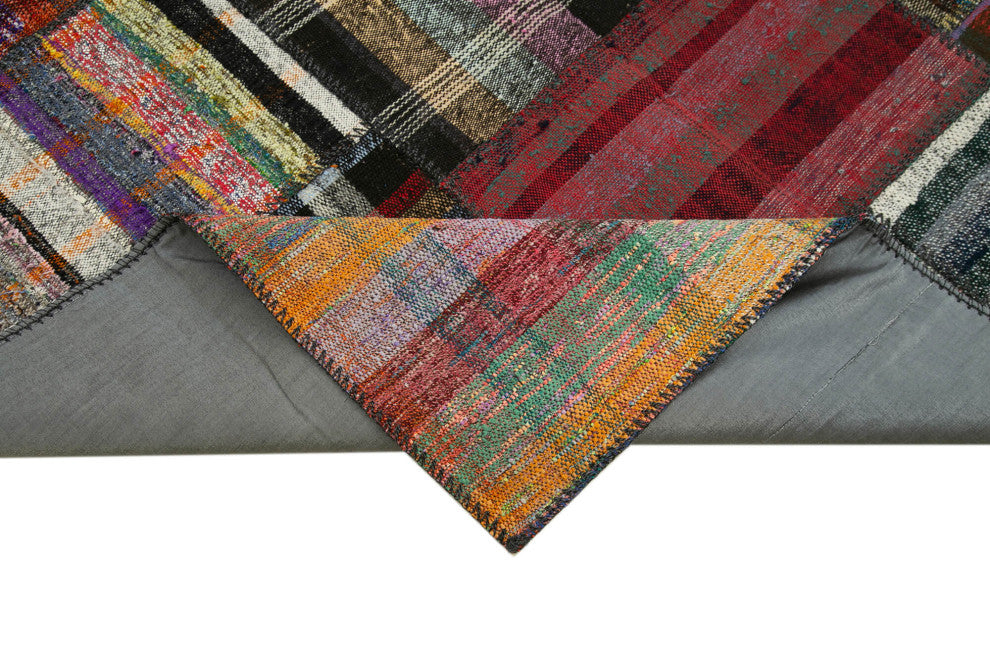 Rug N Carpet - Handmade Oriental 5' 9'' x 8' 2'' Unique Patchwork Kilim Rug