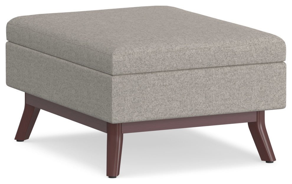 Owen Coffee Table Storage Ottoman, Cloud Gray