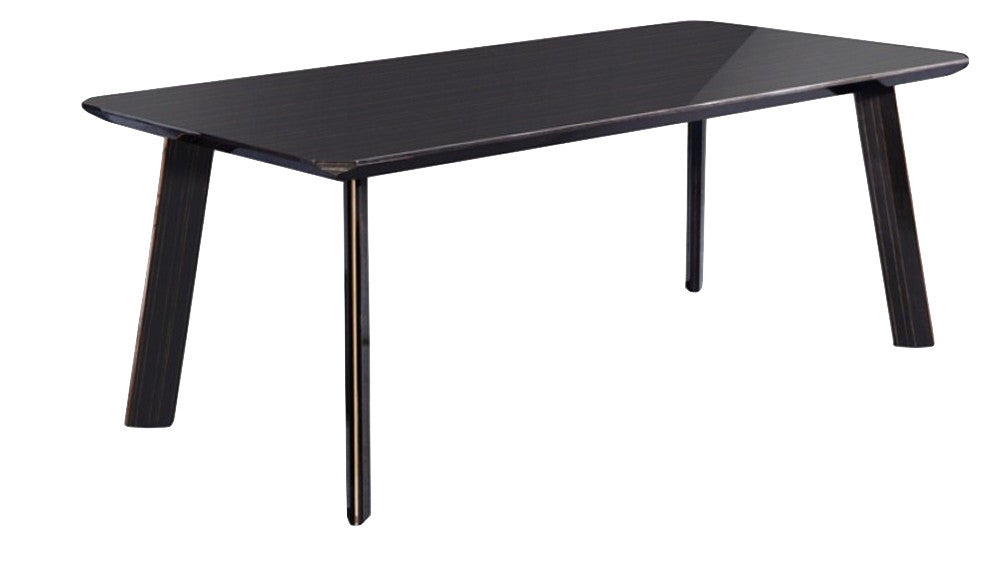 Modrest Chadwick Modern Ebony and Rosegold Dining Table