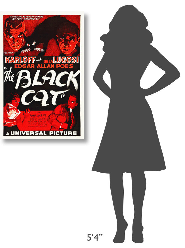 "The Black Cat, 1934" Stretched Canvas Giclee by Hollywood Photo Archive, 24x36"