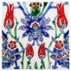 8"x8" Iznik Pool Tile, Total  of 45 Tiles