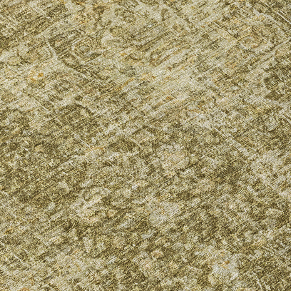 Machine Washable Indoor/Outdoor Chantille ACN1663 Brown 5' x 7'6" Rug