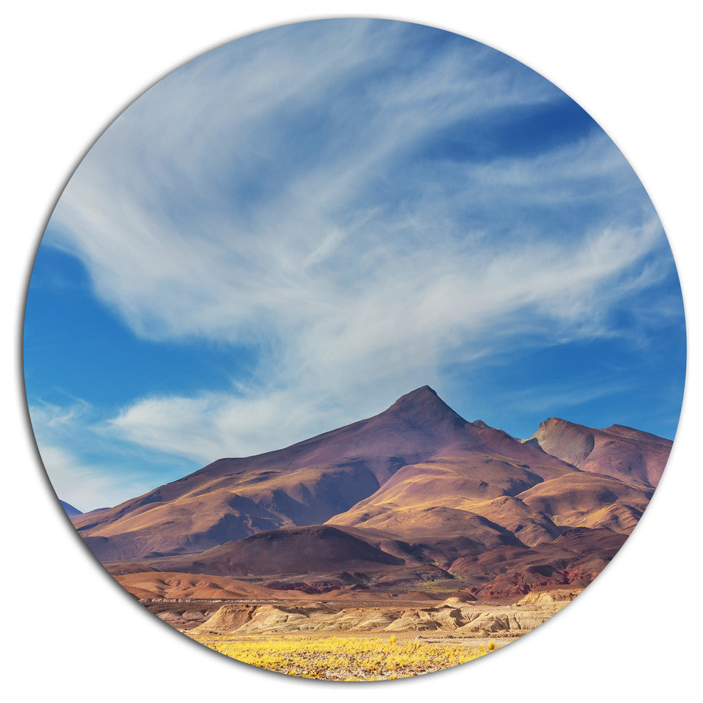 Bright Argentina Mountain Region, African Landscape Disc Artwork, 11"
