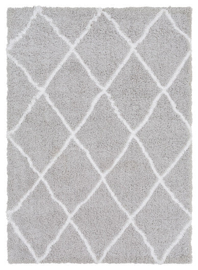 Surya Urban Shag USG-2306 7'10"x10'2" Rug, Light Gray/White
