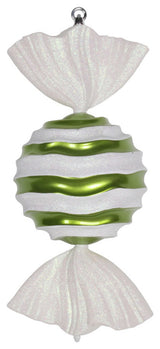 18.5" Lime-White Stripe Wave Candy