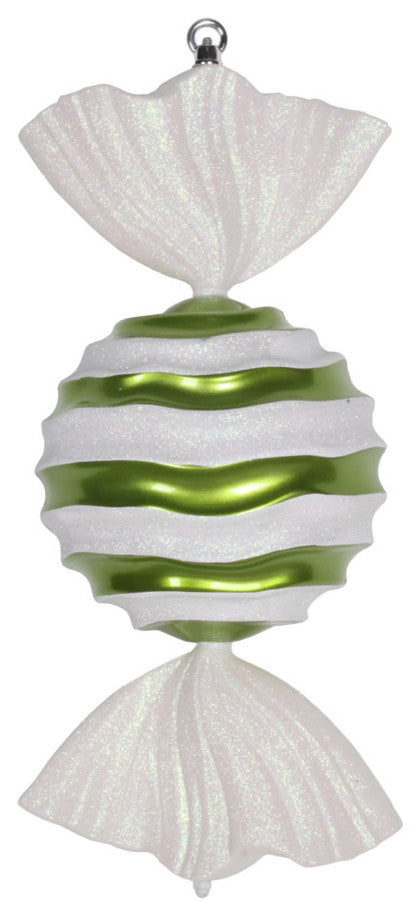 18.5" Lime-White Stripe Wave Candy