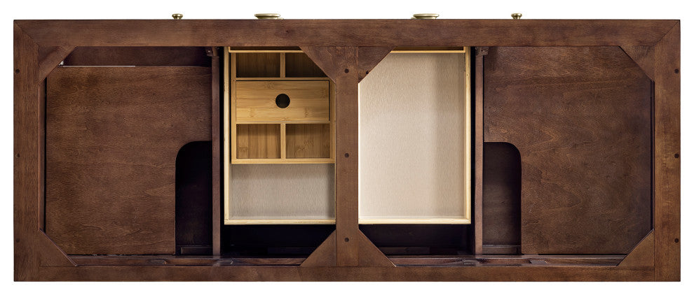 Amberly 30" Single Vanity, Mid-Century Walnut, 60", No Top