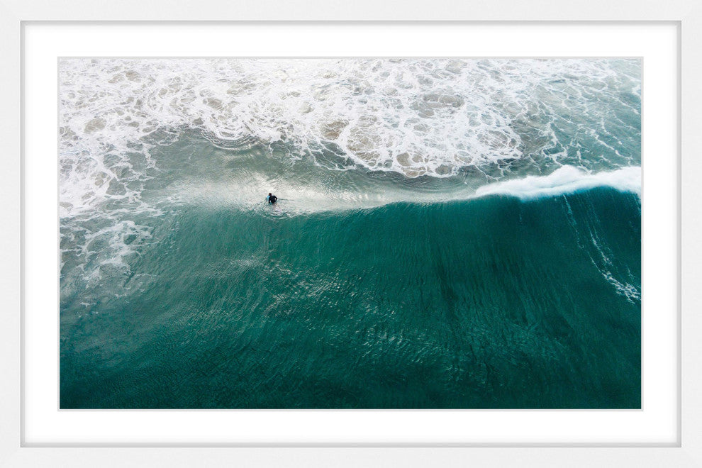 "Catch That Wave" Framed Print by Karolis Janulis