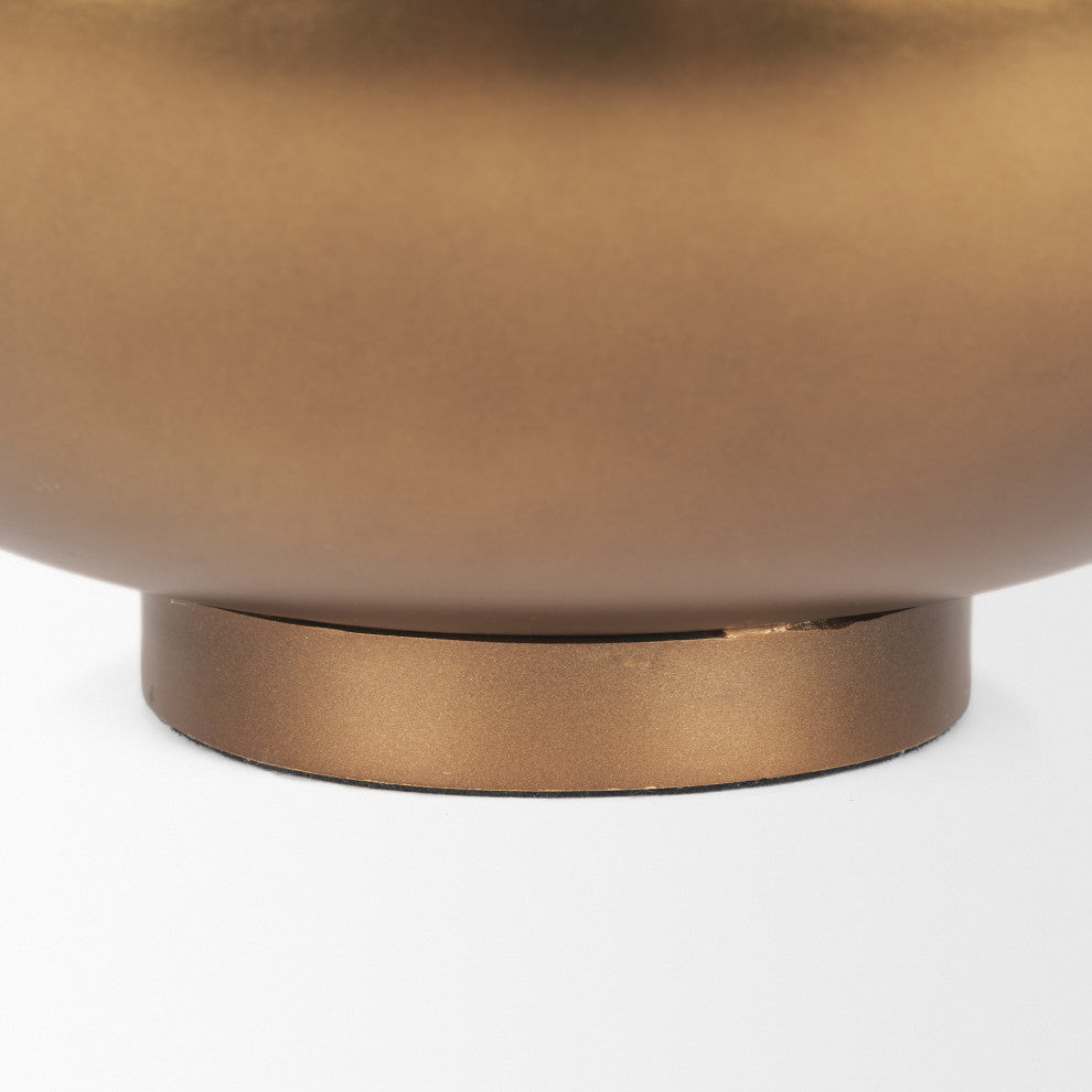 Quiana Large Gold Metal Vase