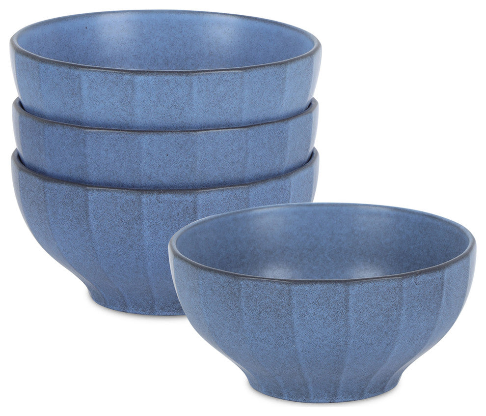 Stone Lain Rio Stoneware Bowl Set of 4, Blue