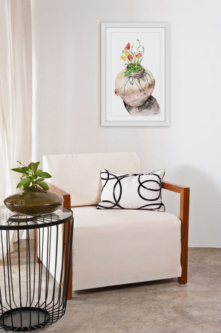 "Potted Poppies" Framed Print by Rachel Byler