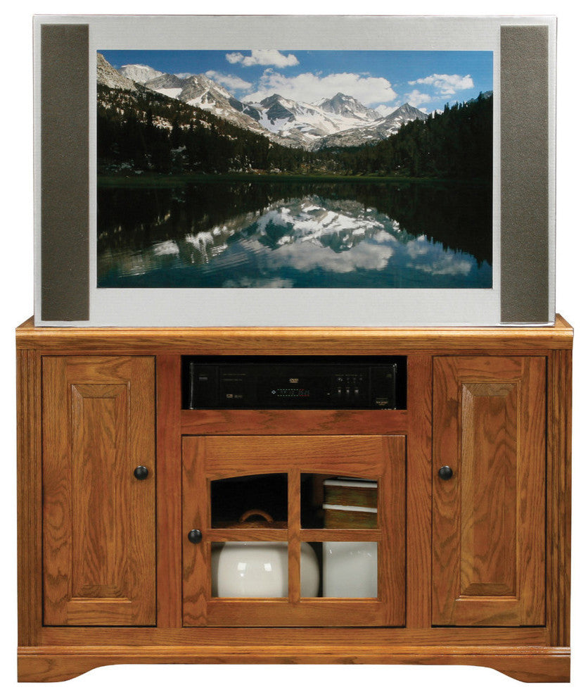 Eagle Furniture Oak Ridge 45" Wide-Screen TV Cart, Lite Oak