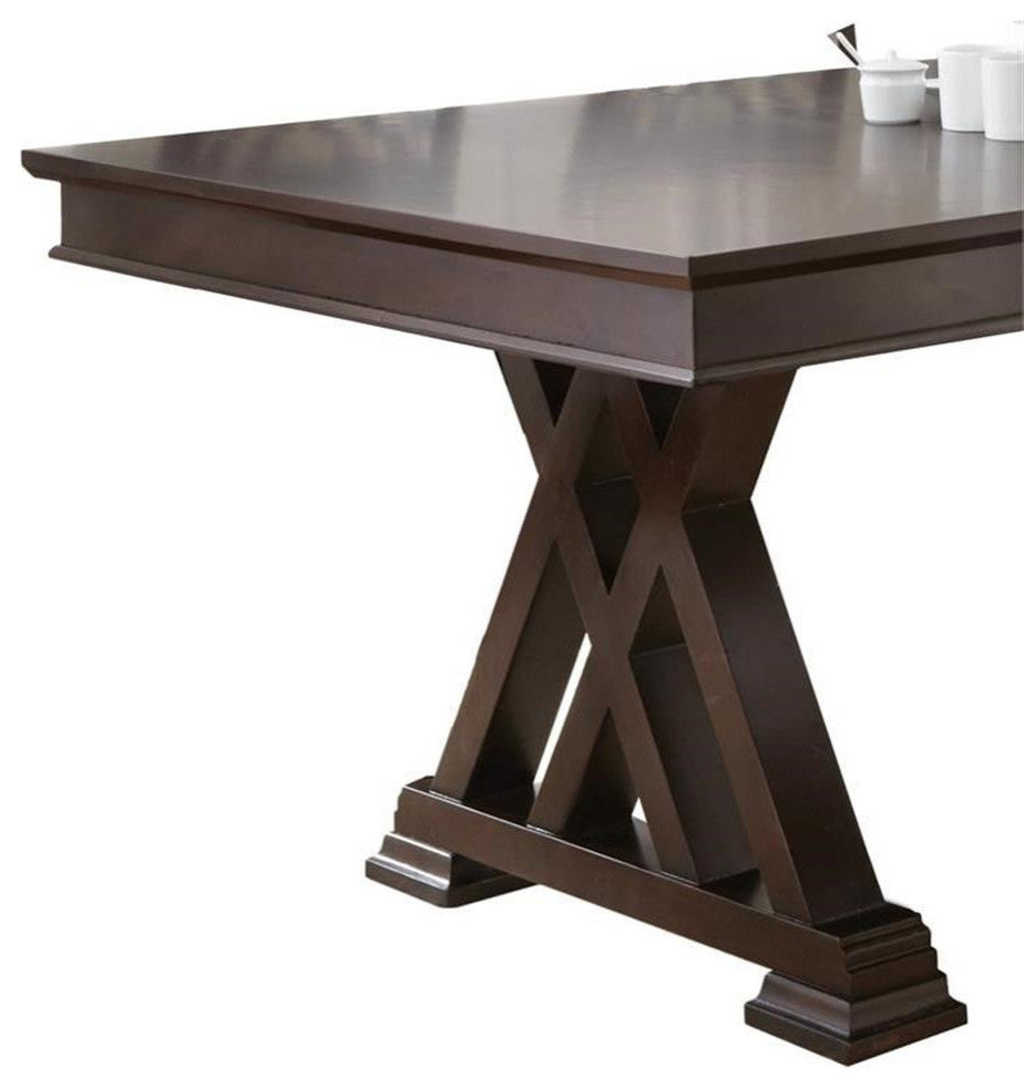 Steve Silver Adrian Wood Dining Table Espresso Cherry Finish