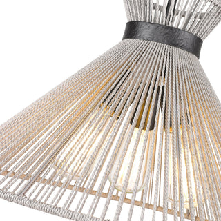 Golden Lighting 6802-M Calypso 16"W Pendant - Matte Black